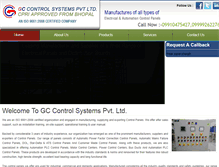 Tablet Screenshot of gccontrolsystems.com